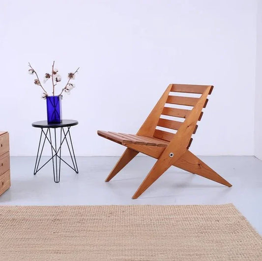 كرسي خارجي خشب زان، 50*50*80 سم