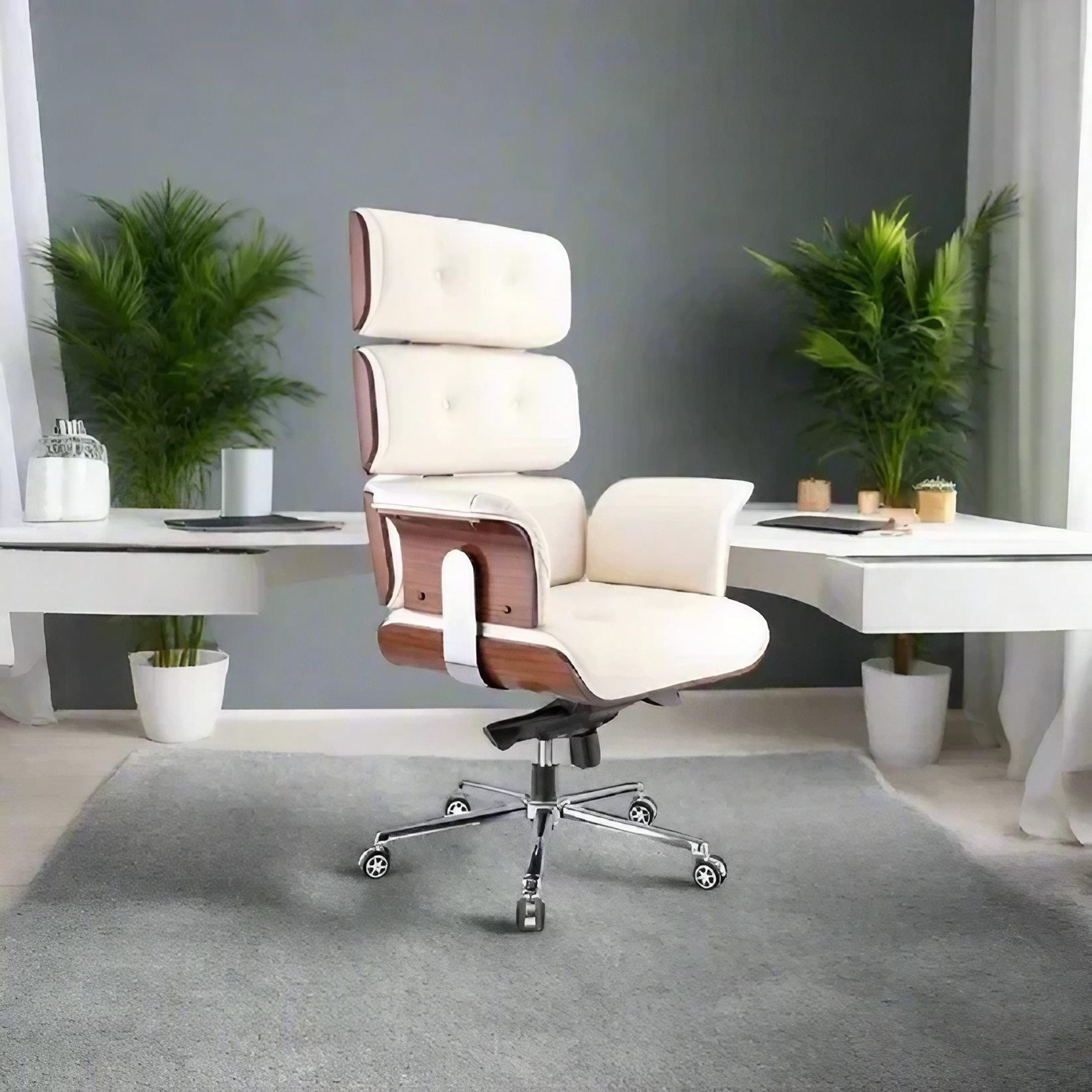 كرسي مكتب خشب كونتر، 50*50*120 سم