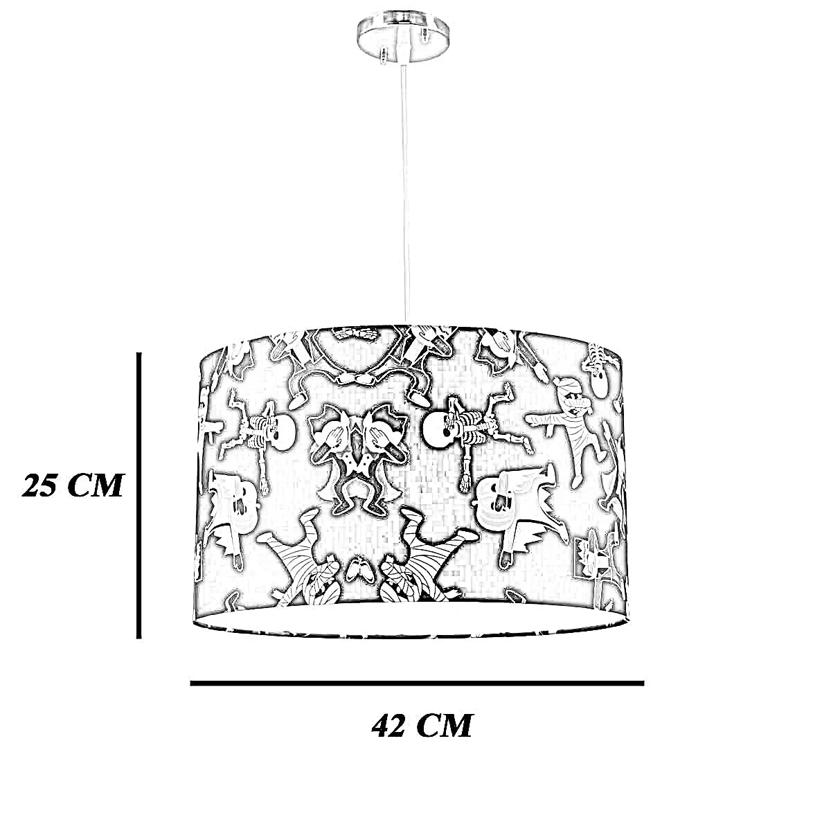 نجفة قماش، 42*25 سم
