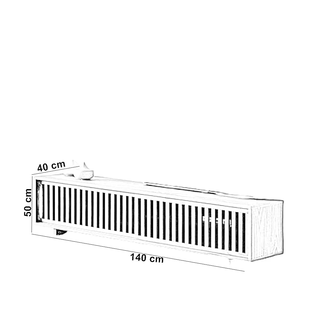 ترابيزة تليفزيون خشب كونتر، 140*40*50 سم