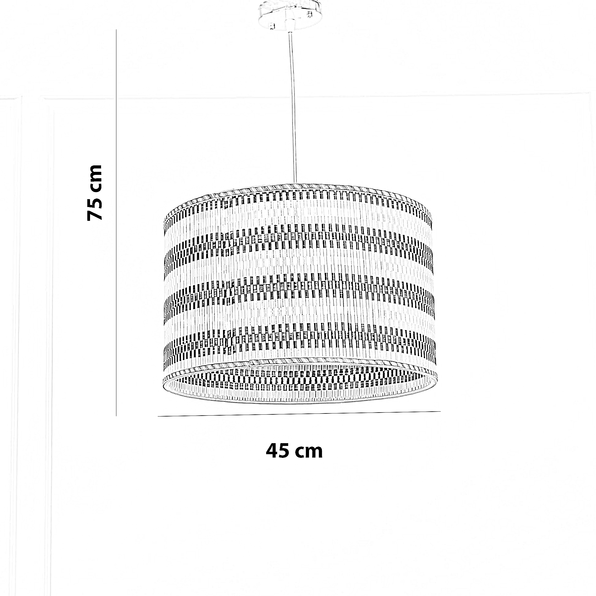 نجفة روطان، 45*75 سم