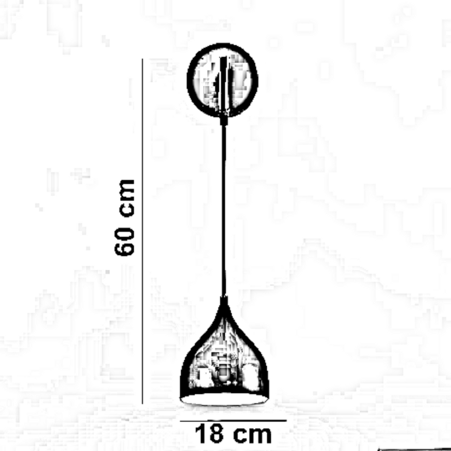 أبليك حائط معدن، 18*60 سم