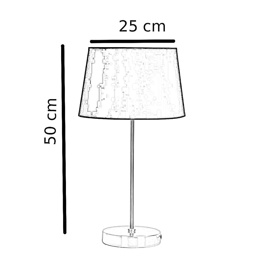 أباجورة ترابيزة ستيل، 25*50 سم