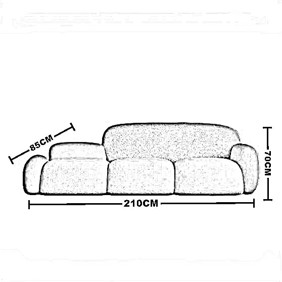 طقم كنبه مع كرسي خشب طبيعي، قطعتين