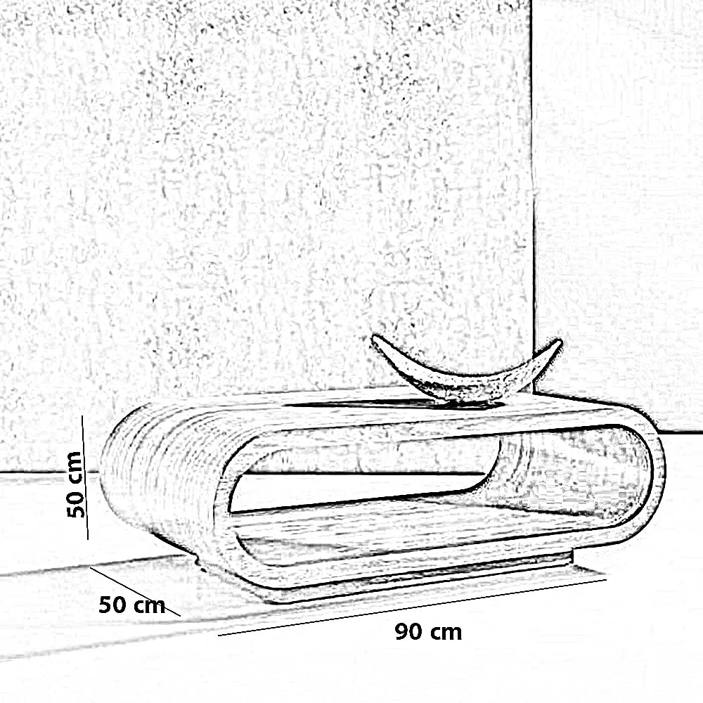 ترابيزة قهوة خشب كونتر، 90*50*50 سم