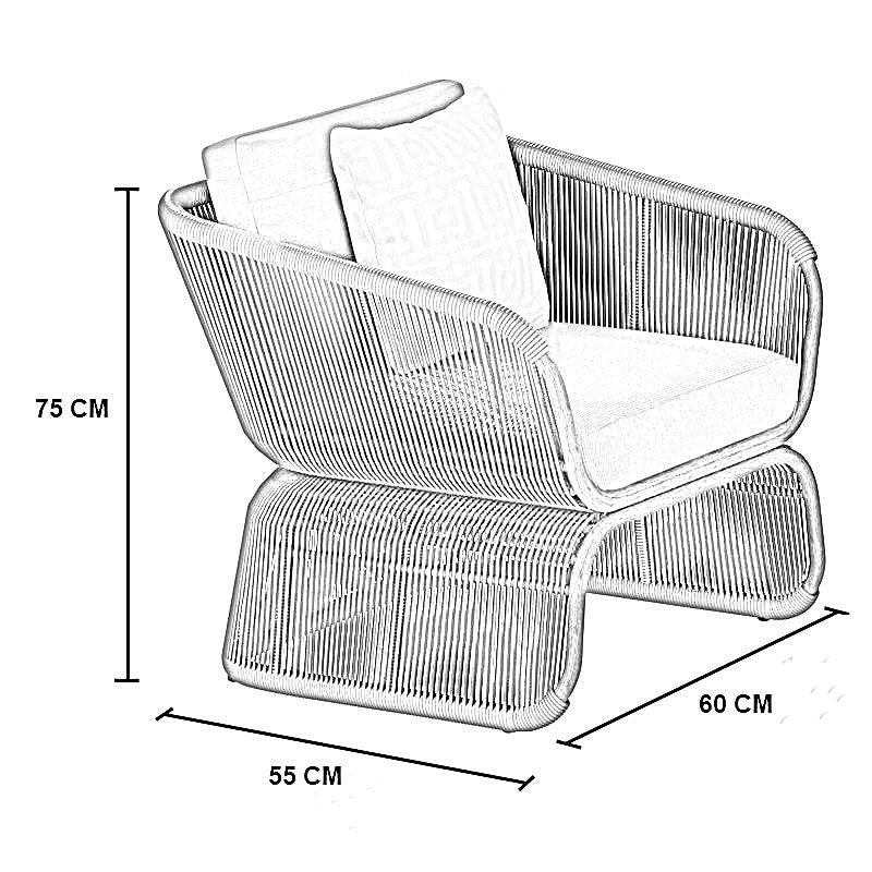 طقم خارجي ستيل و دوبار، 4 قطع