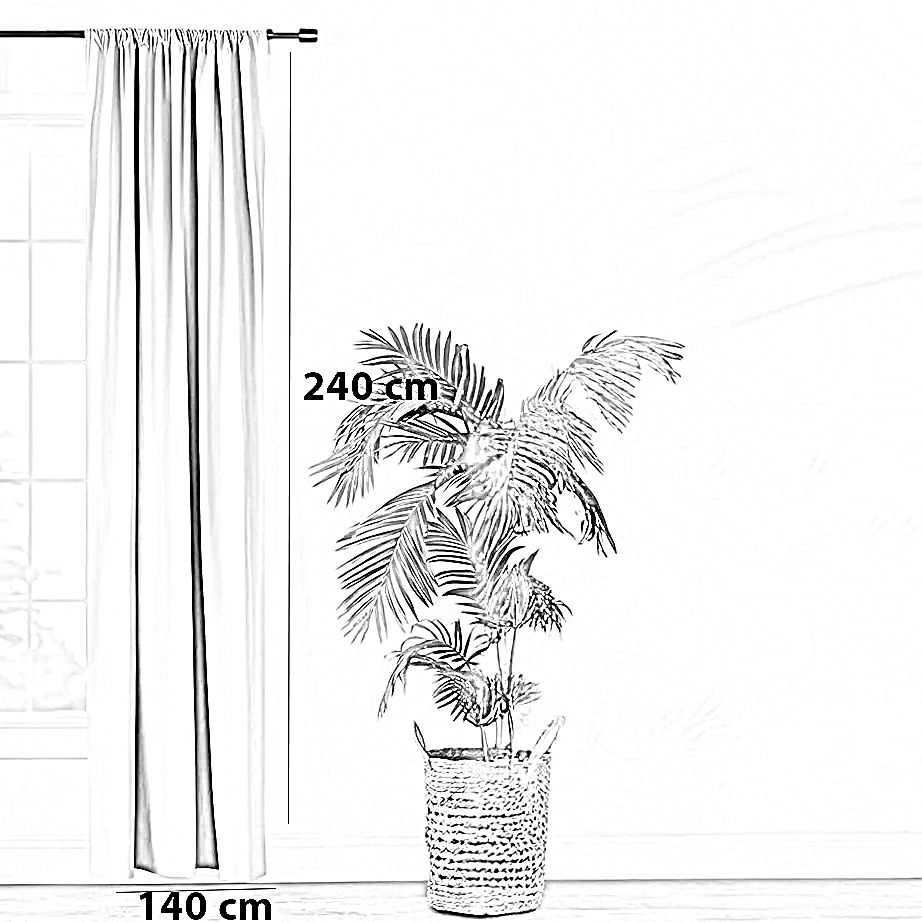 ستارة بوليستر، 140*240 سم