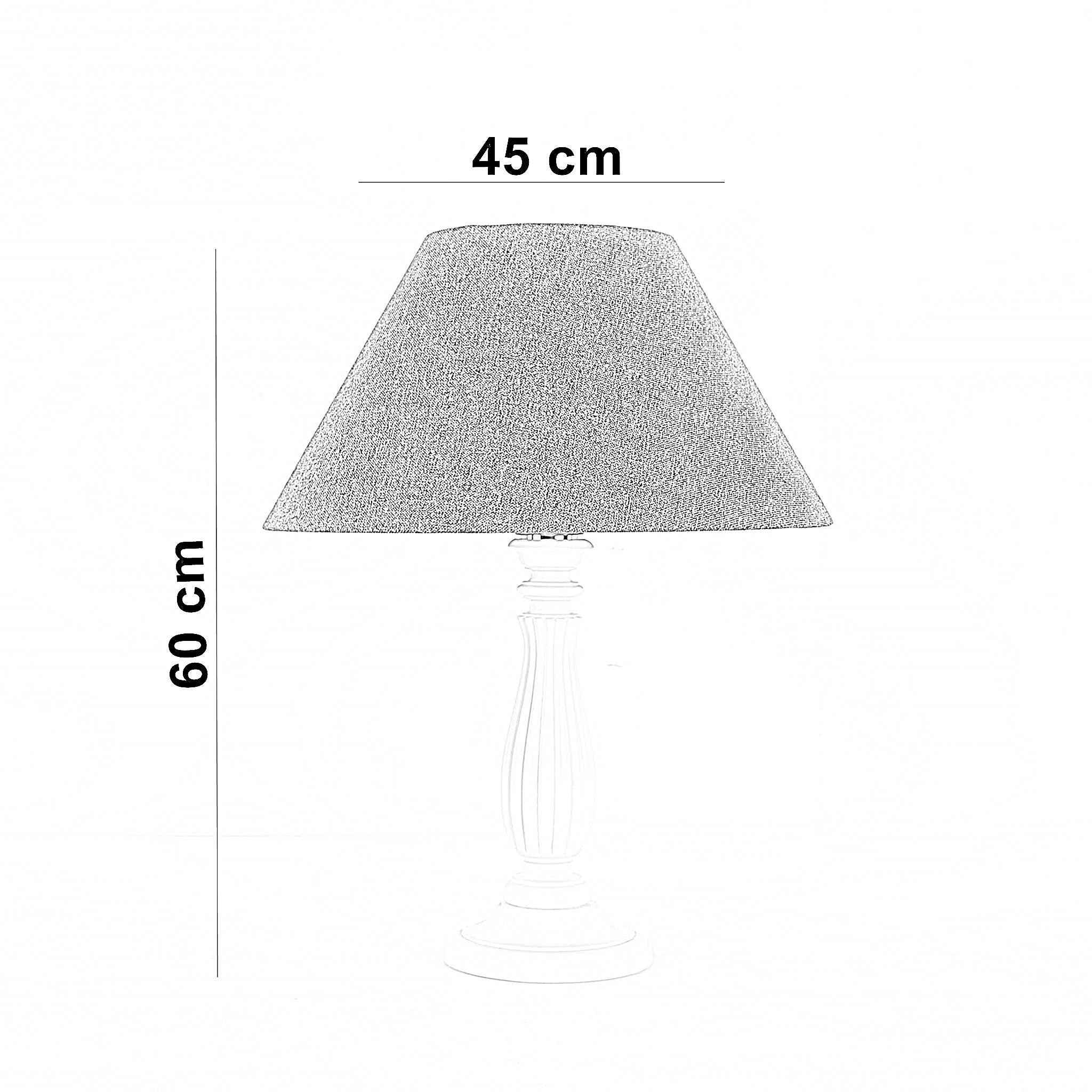أباجورة خشب زان، 45*60 سم