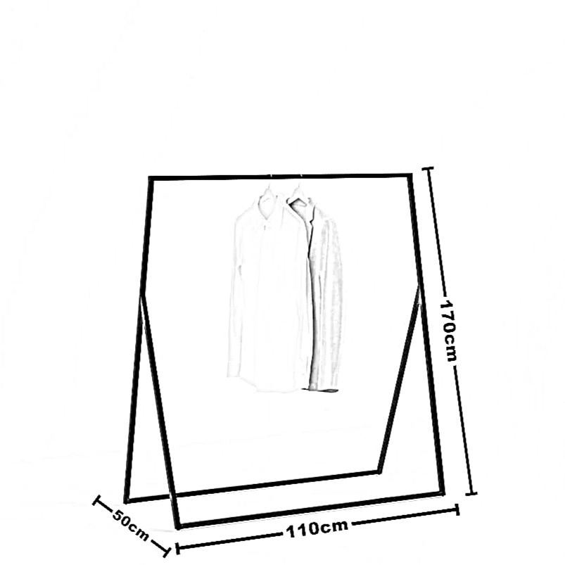 شماعة ملابس معدن، 110*50*170 سم