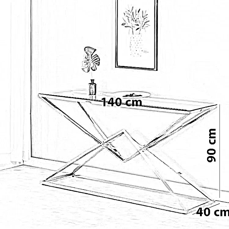 كونسول معدن، 140*40*90 سم