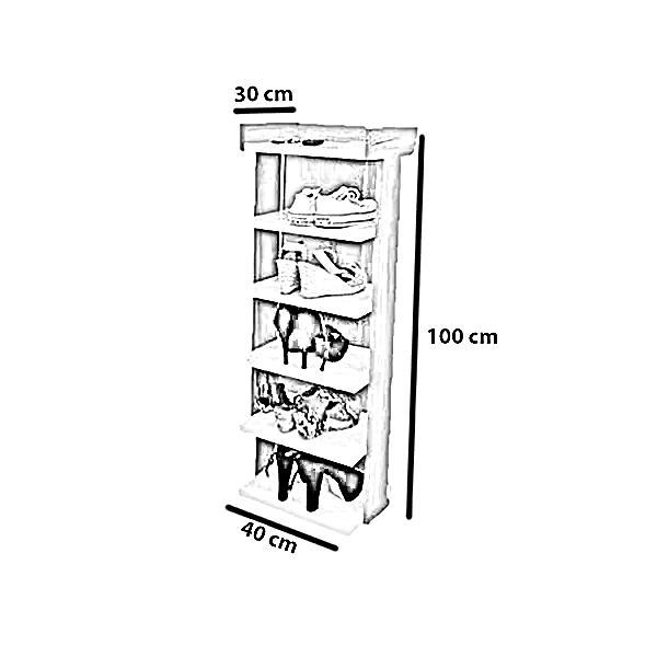 جزامة خشب ام دي اف، 40*30*100 سم