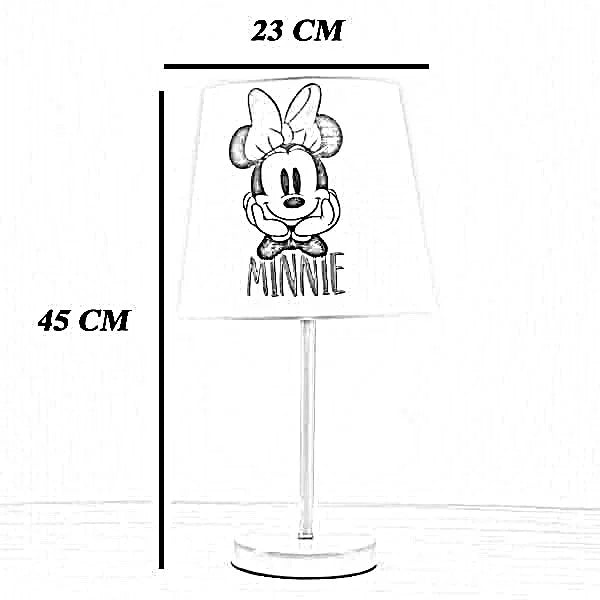 أباجورة أطفال معدن، 23*45 سم