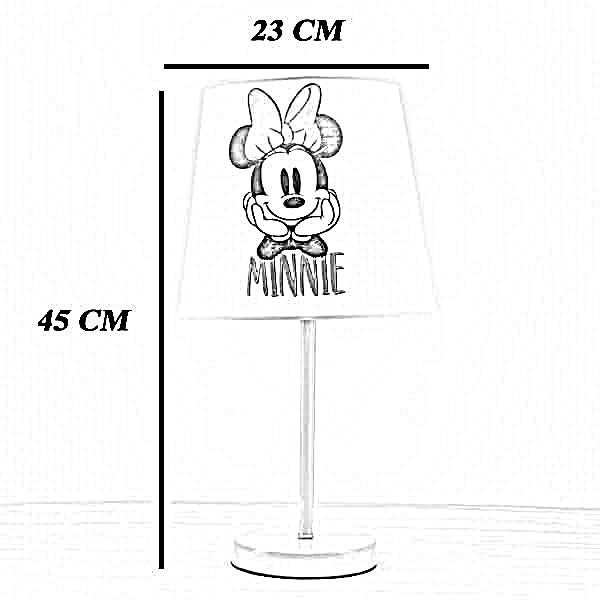 أباجورة أطفال معدن، 23*45 سم