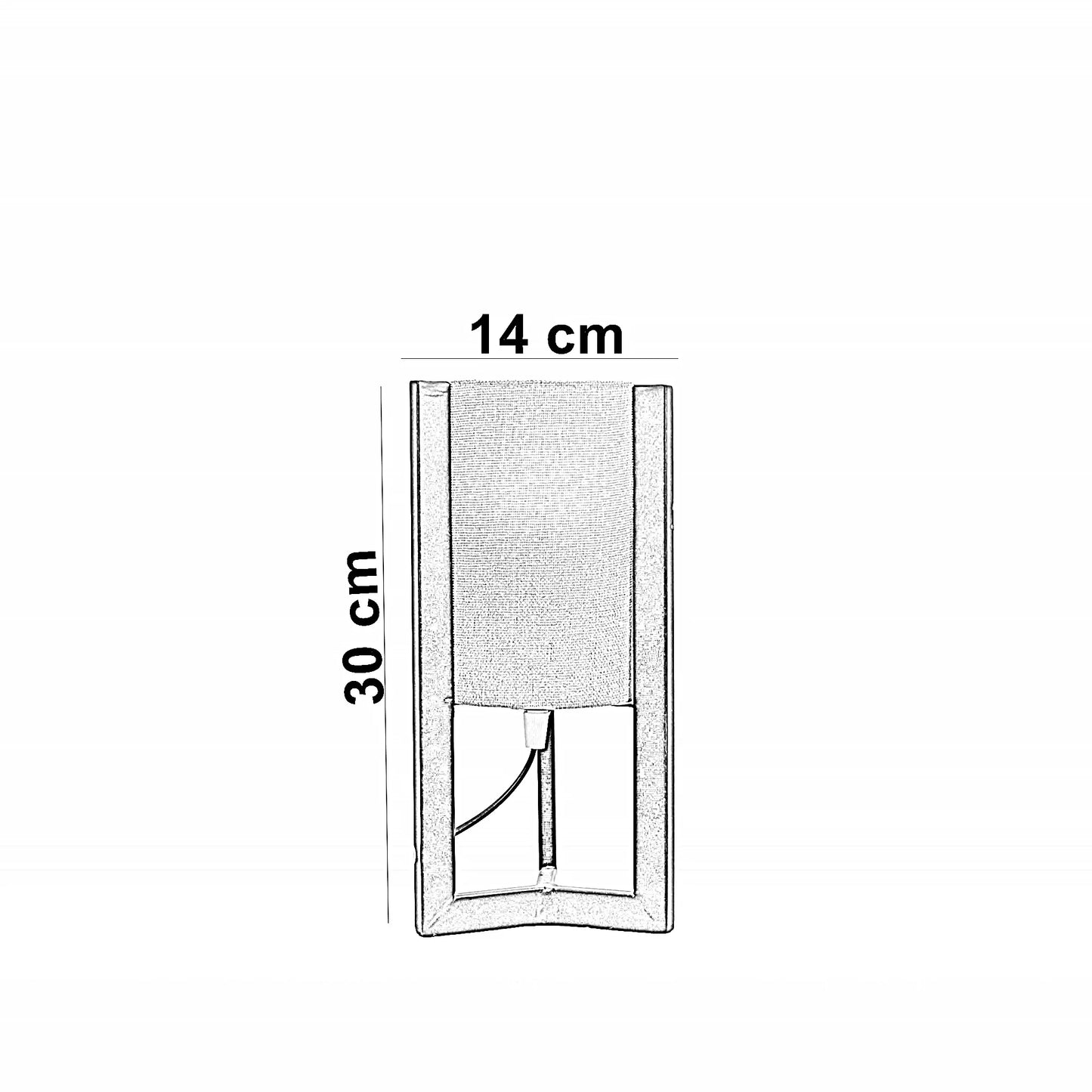 أباجورة معدن، 14*30 سم