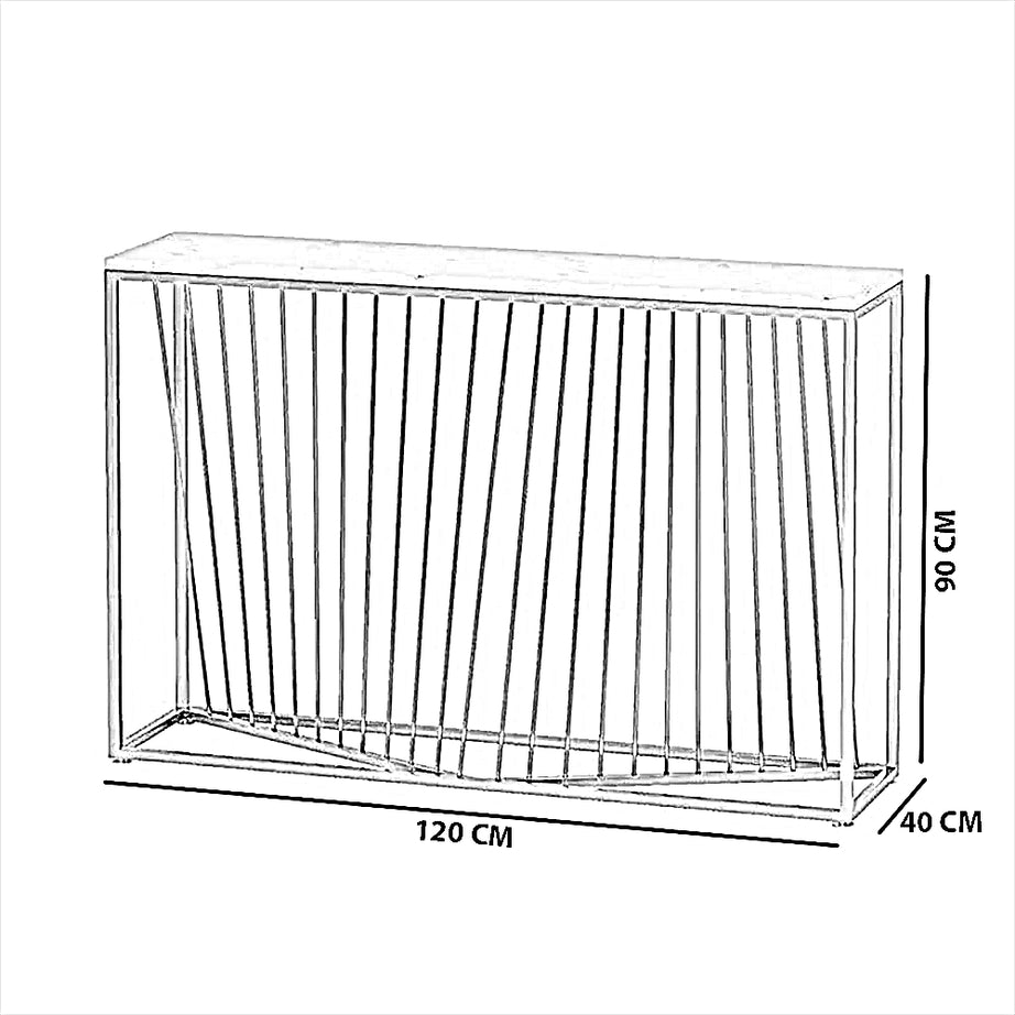 كونسول معدن، 120*40*90 سم