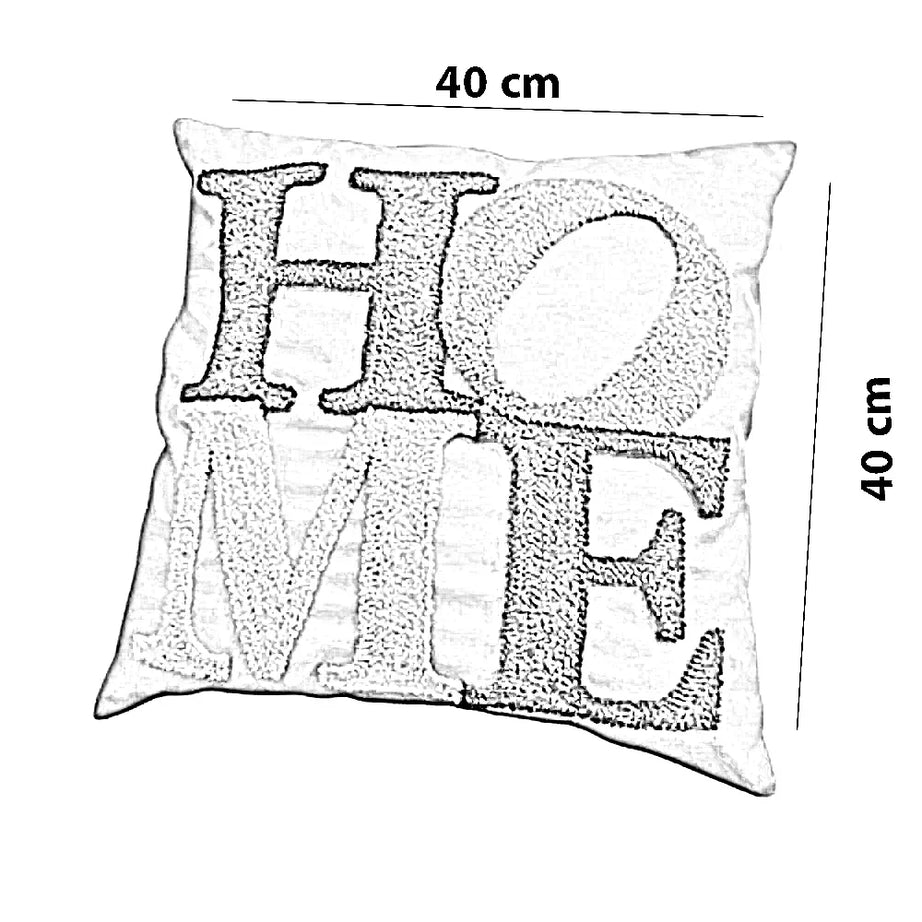 كوشن مكرمية قطن، 40*40 سم