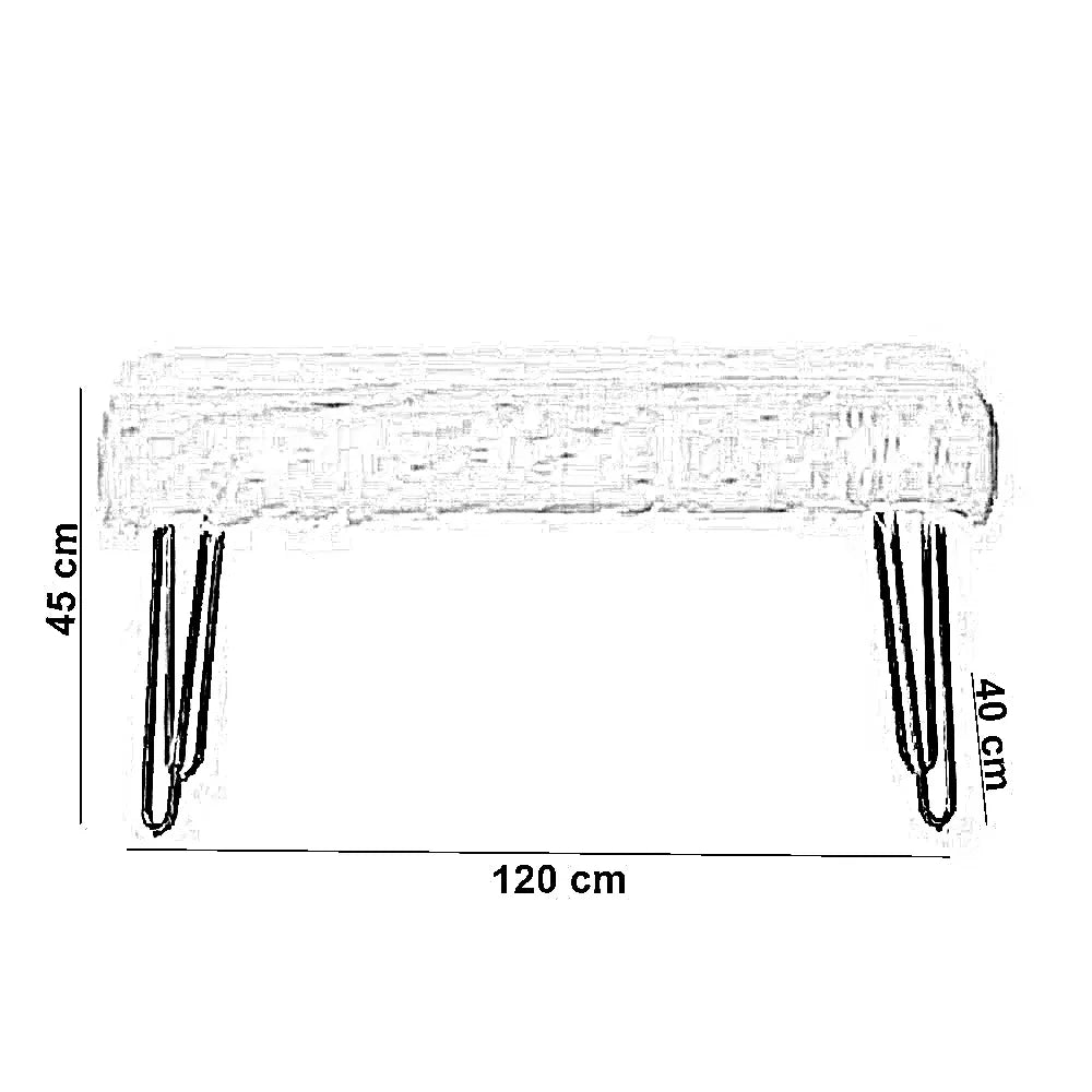 بانكيت ستيل، 120*40*45 سم