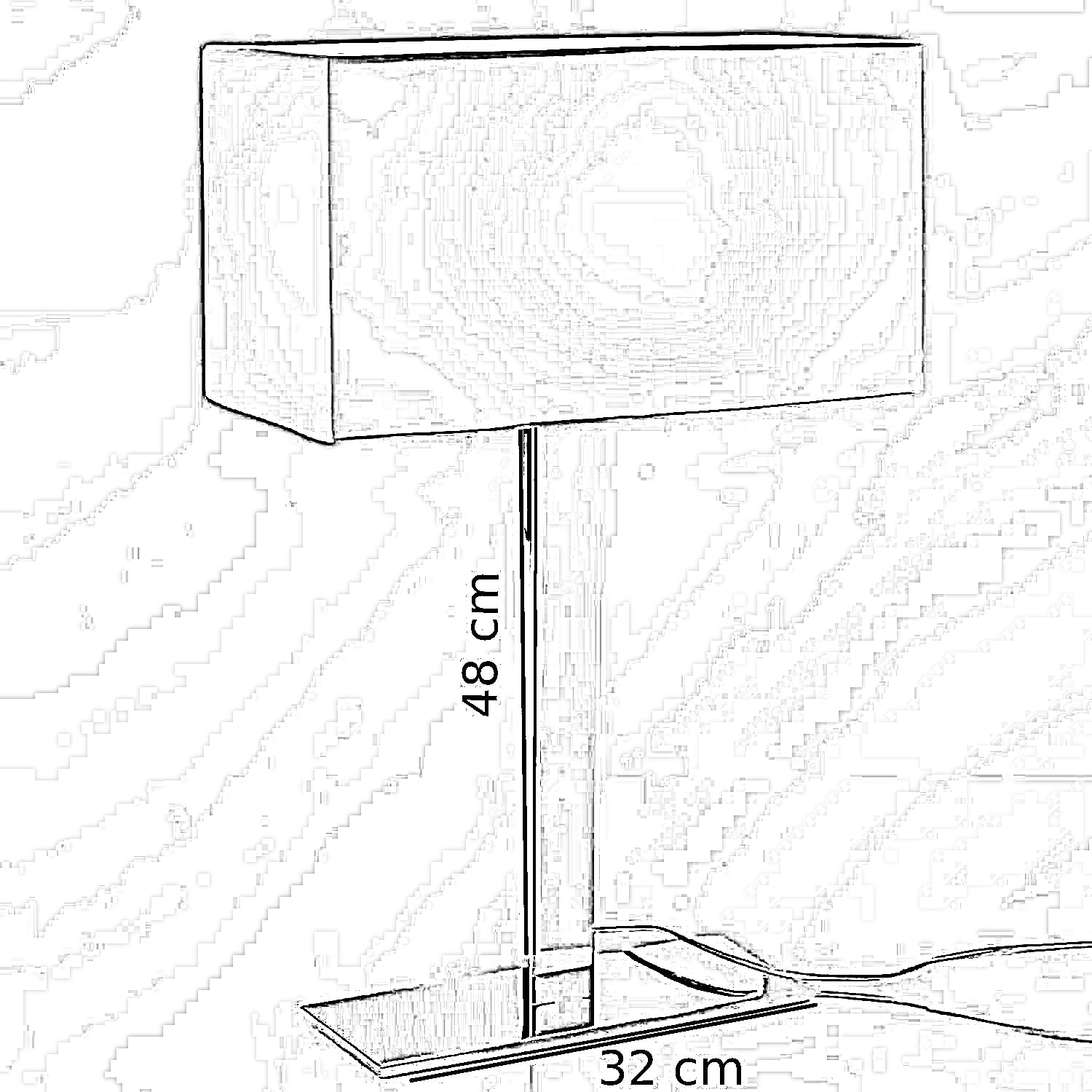 أباجورة مكتب ستيل، 32*48 سم
