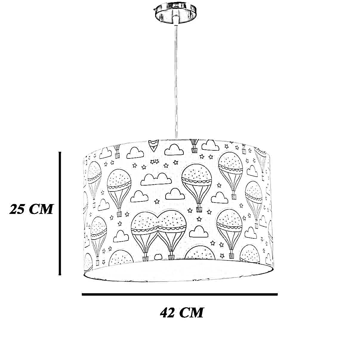 نجفة قماش، 42*25 سم