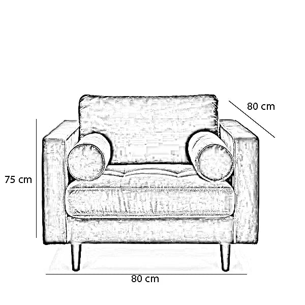 كرسي خشب زان، 80*80*75 سم