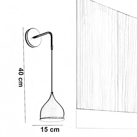 أبليك حائط الومنيوم، 15*40 سم