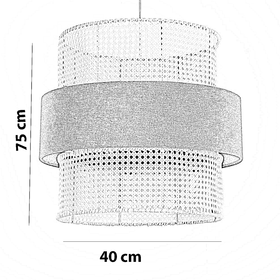 نجفة قماش، 40*75 سم