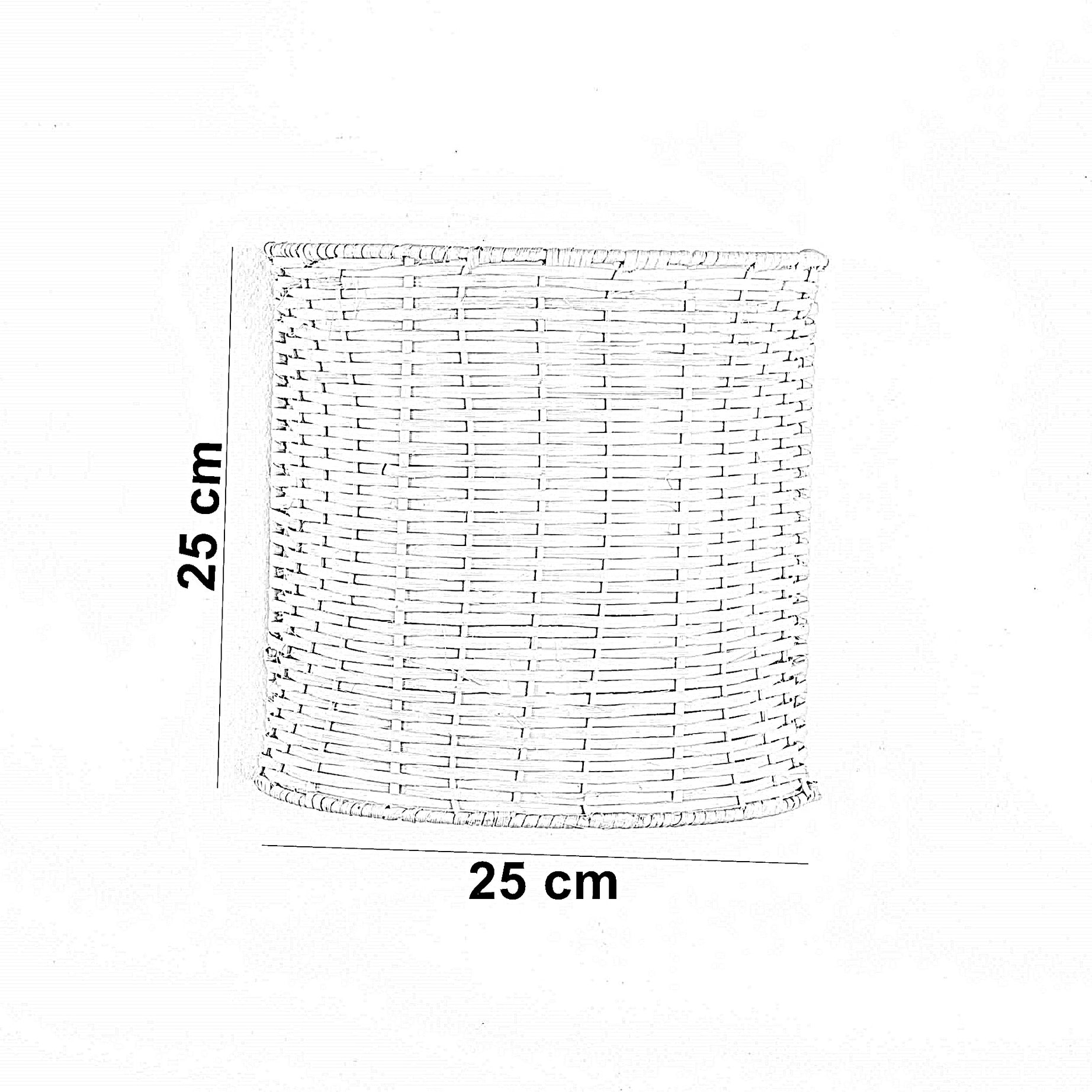 أبليك حائط خيزران، 25*25 سم
