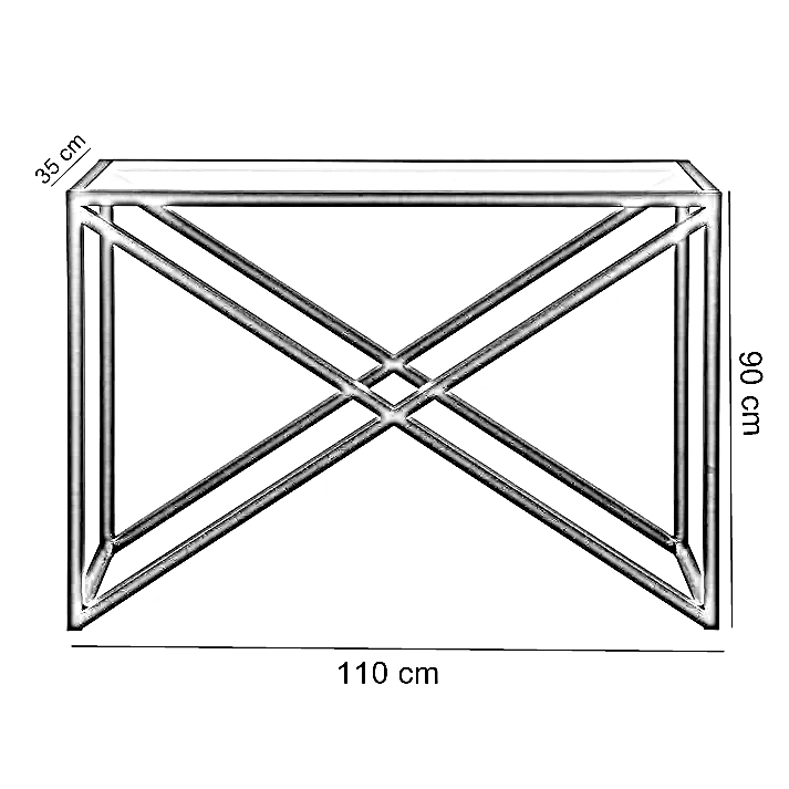 كونسول معدن، 110*40*90 سم