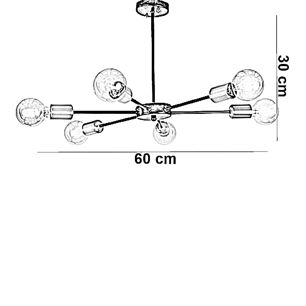 نجفة ستيل، 60*30 سم