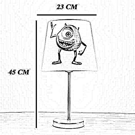 أباجورة أطفال معدن، 23*45 سم