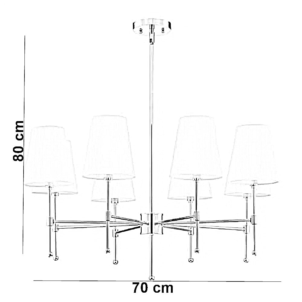 نجفة معدن، 70*80 سم