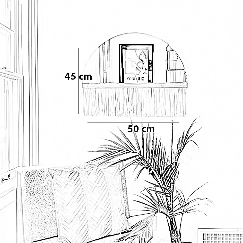 مرايا مكرمية، 50*45 سم