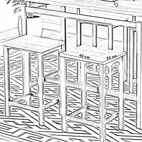 طقم سفرة ستيل وخشب ام دي اف، 5 قطع