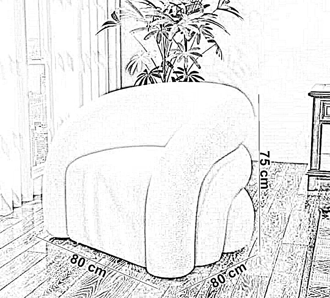 كرسي خشب زان، 80*80*75 سم