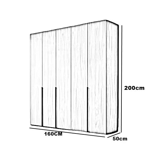غرفة نوم كاملة، خشب ام دي اف - 4 قطع