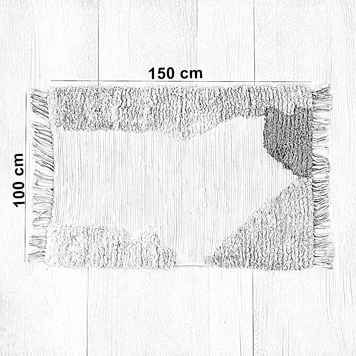 سجادة صوف، 100*150 سم