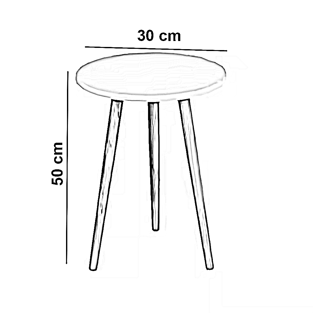 طقم ترابيزات خشب ام دي اف، 3قطع