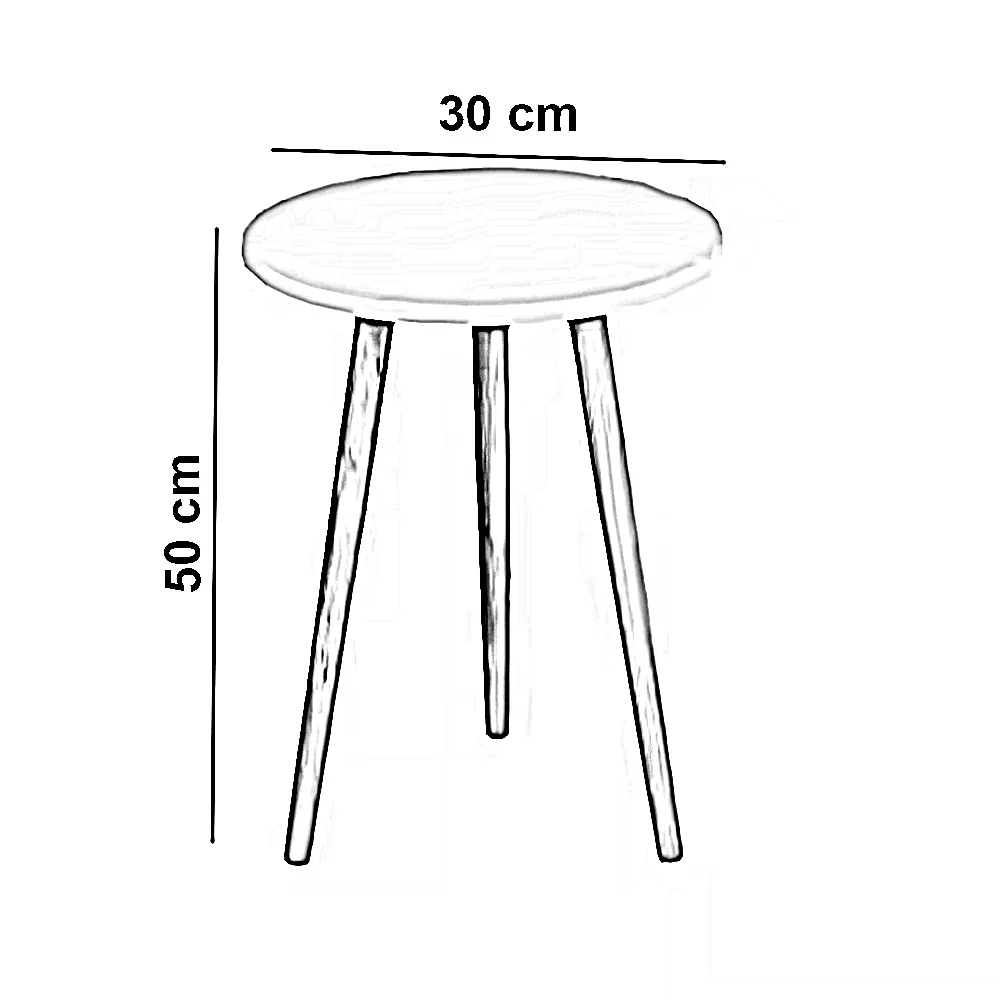 طقم ترابيزات خشب ام دي اف، 3قطع