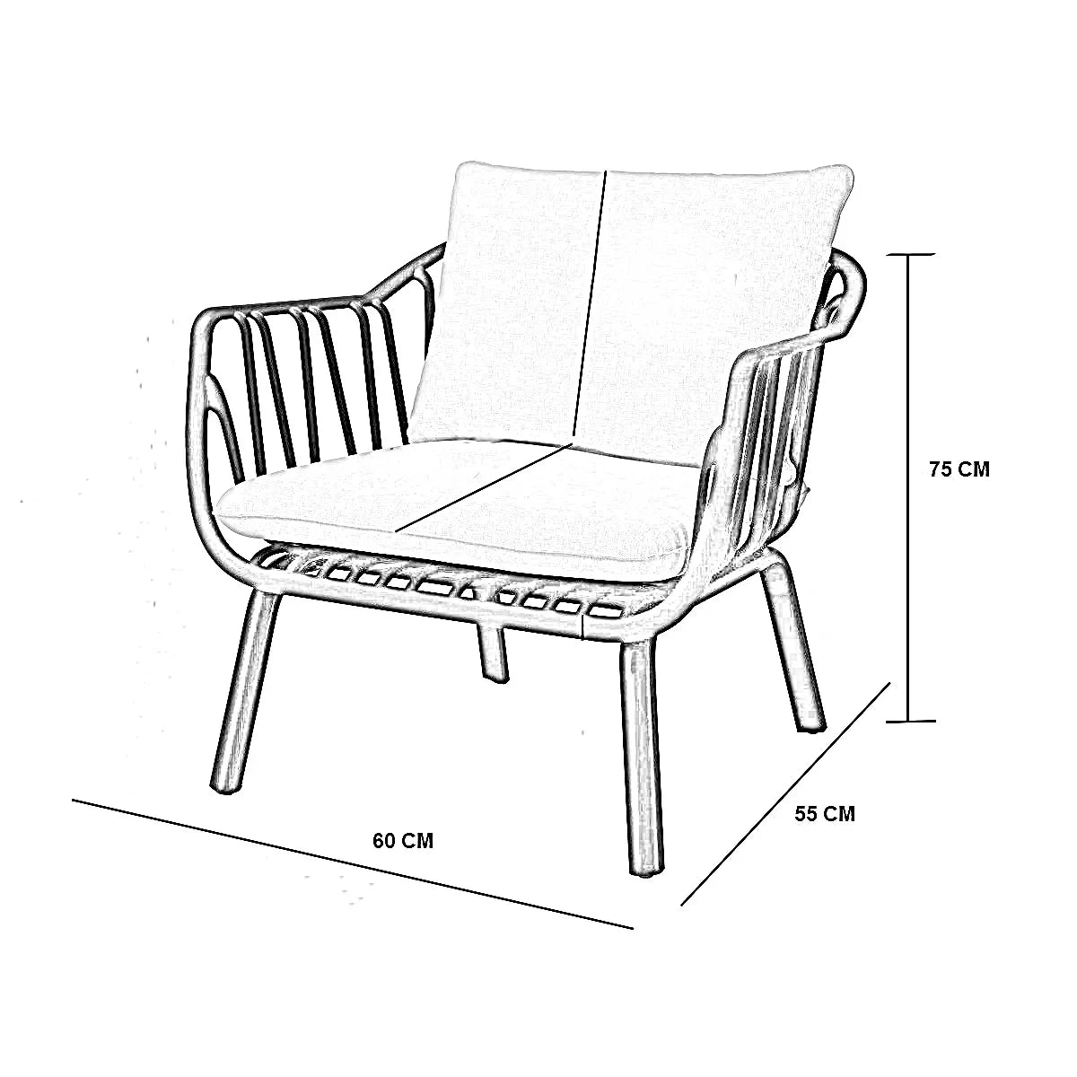 طقم خارجي ستيل، قطعتين