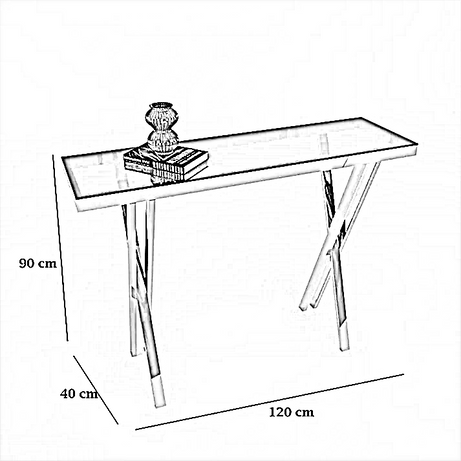 كونسول ستيل، 120*40*90 سم