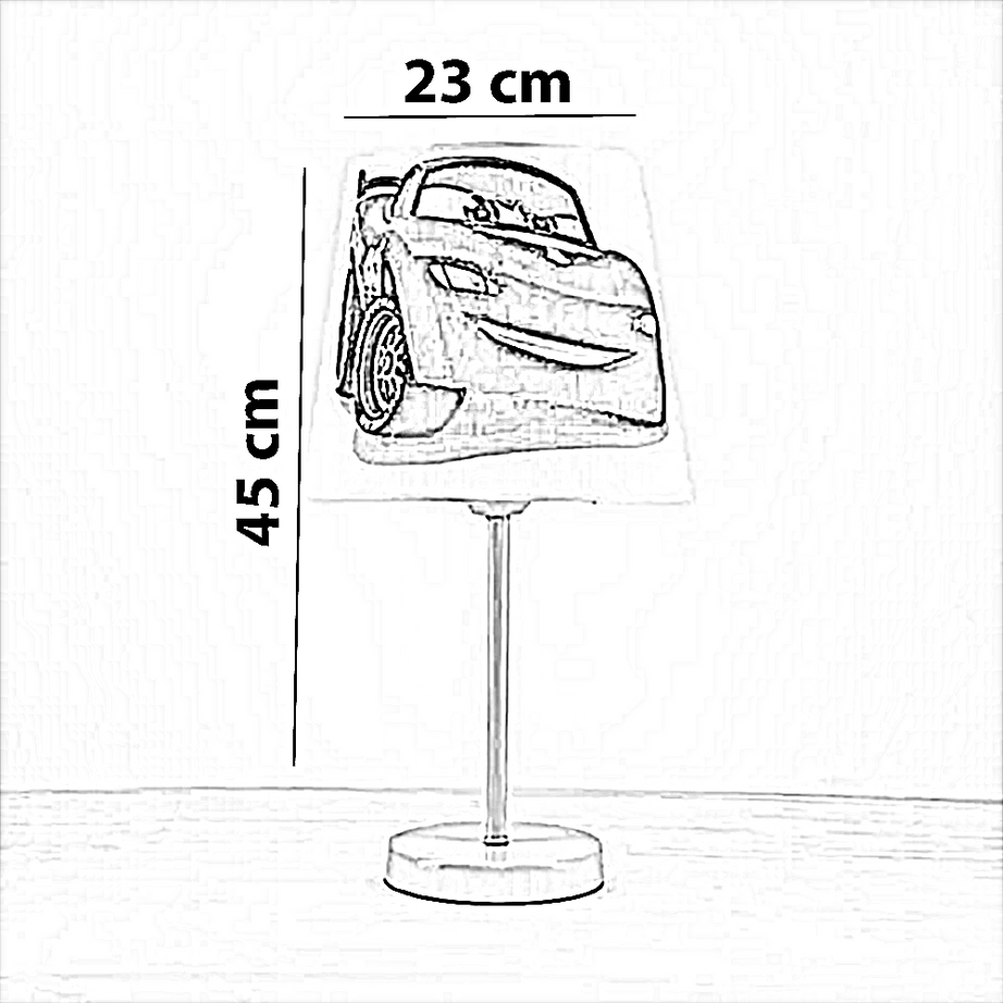 أباجورة أطفال معدن، 23*45 سم