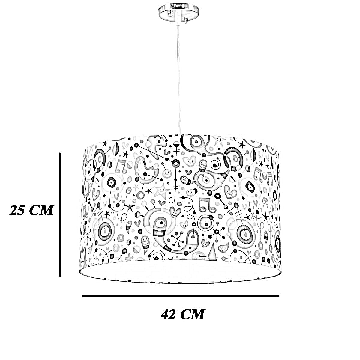 نجفة قماش، 42*25 سم