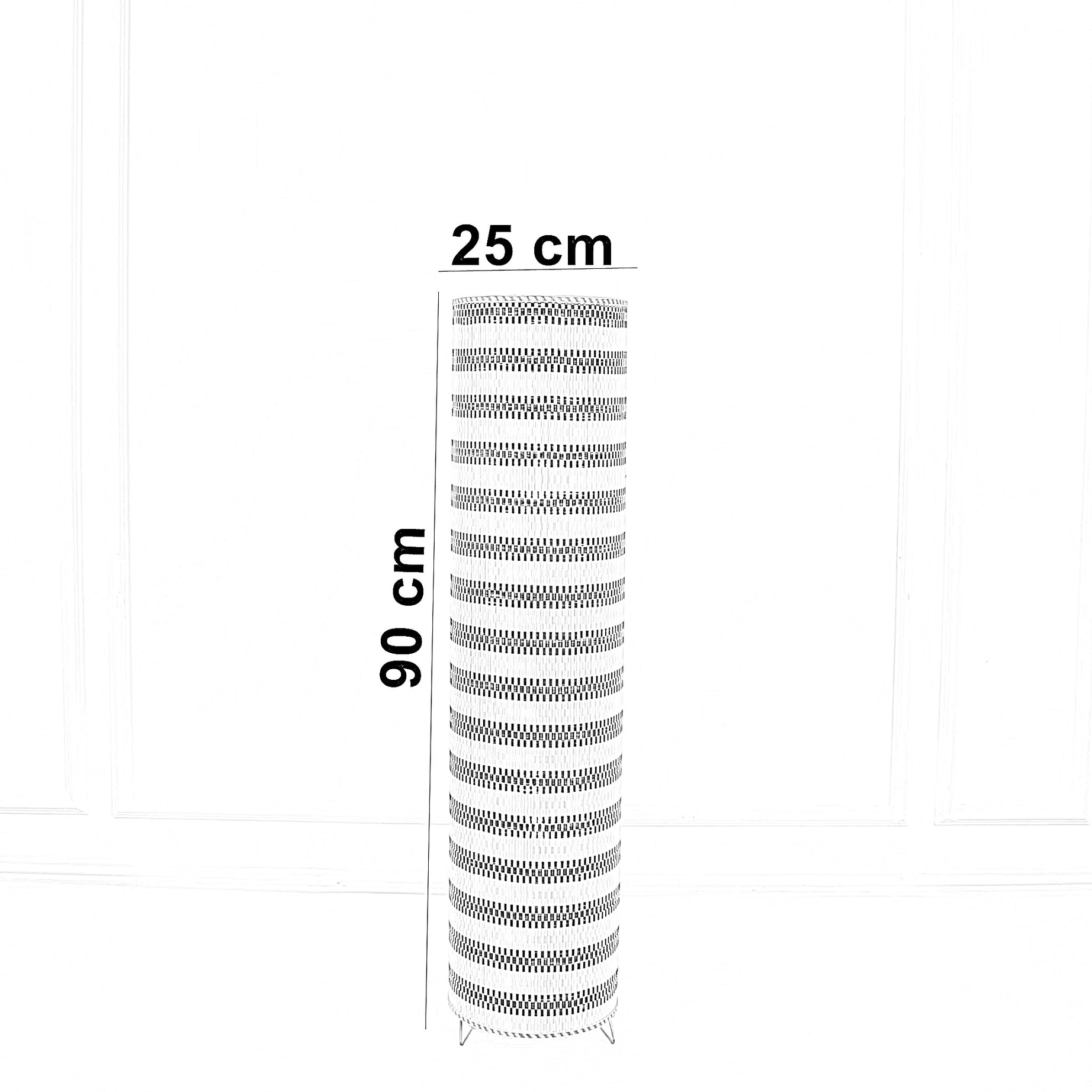 أباجورة أرضية خيزران، 25*90 سم