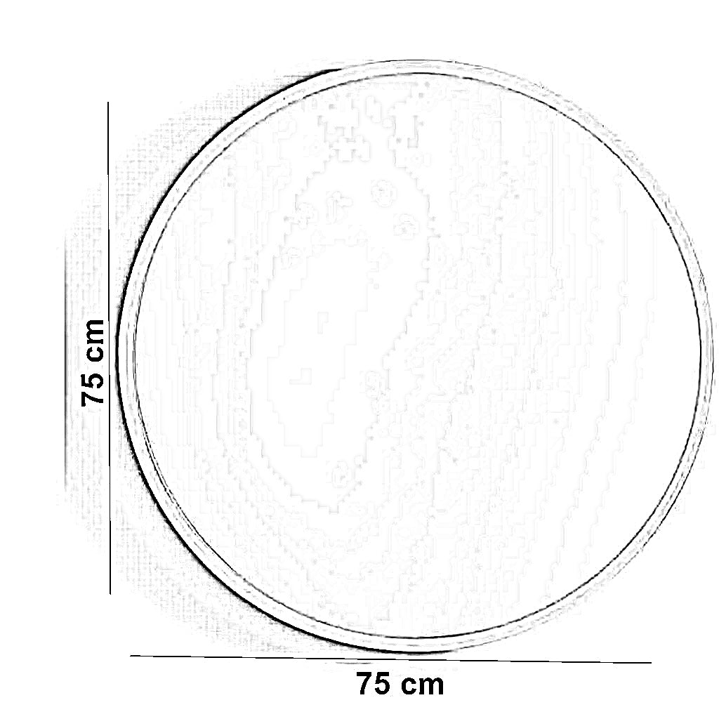 مرايا بإطار معدن، 75*75 سم