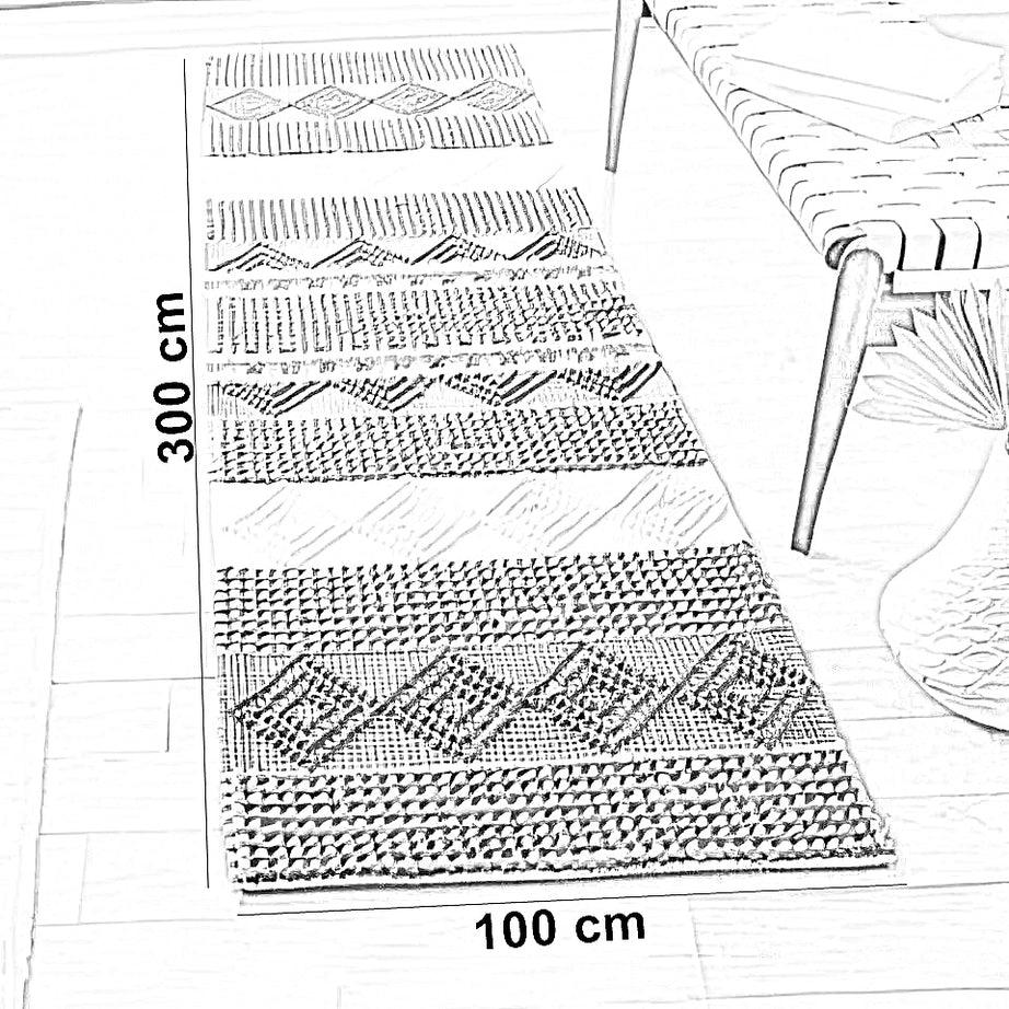 سجادة صوف، 100*300 سم