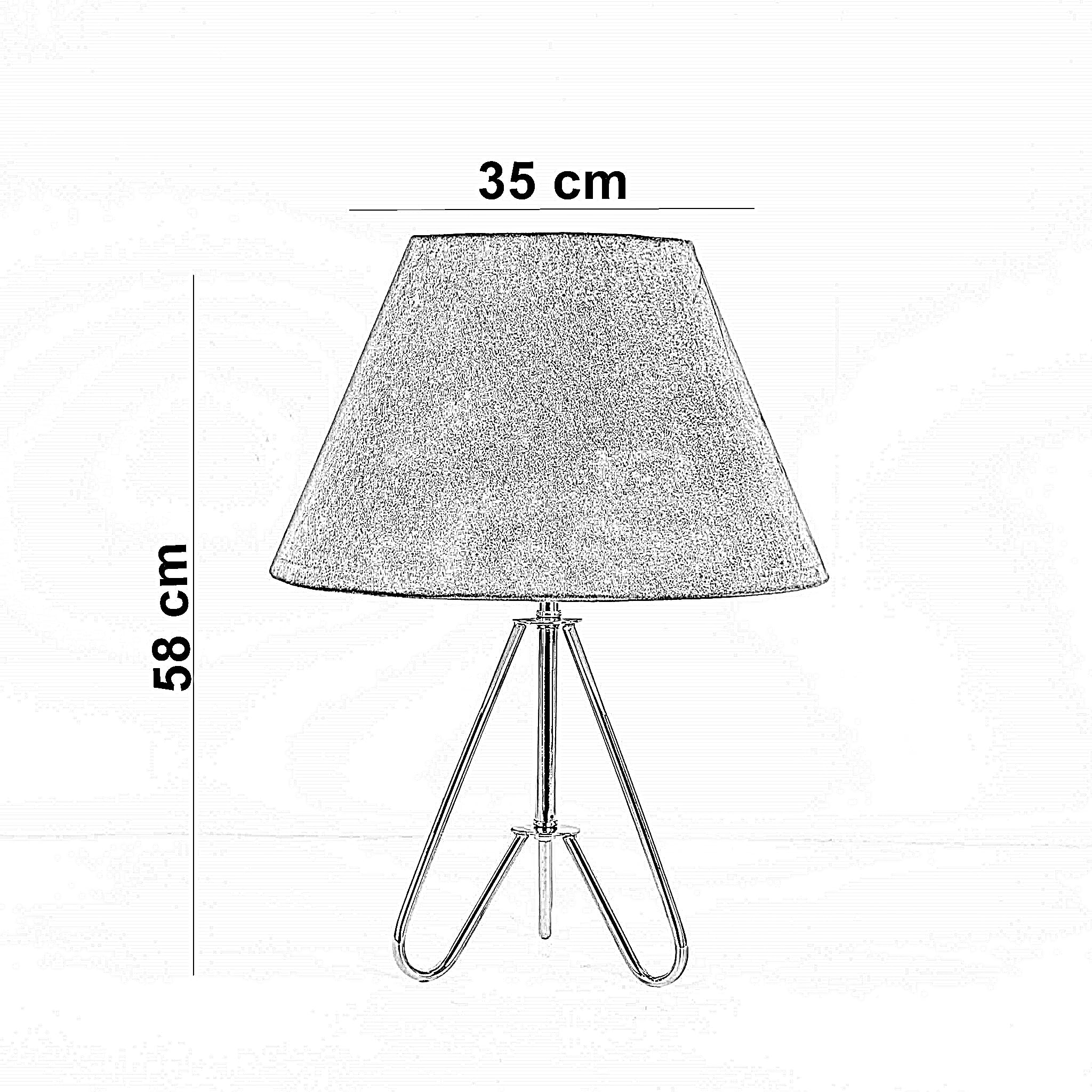 أباجورة معدن، 35*58 سم