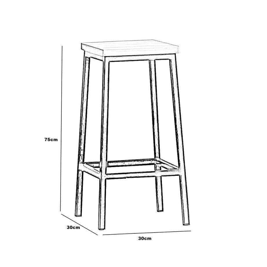 كرسي بار 30*30*75سم