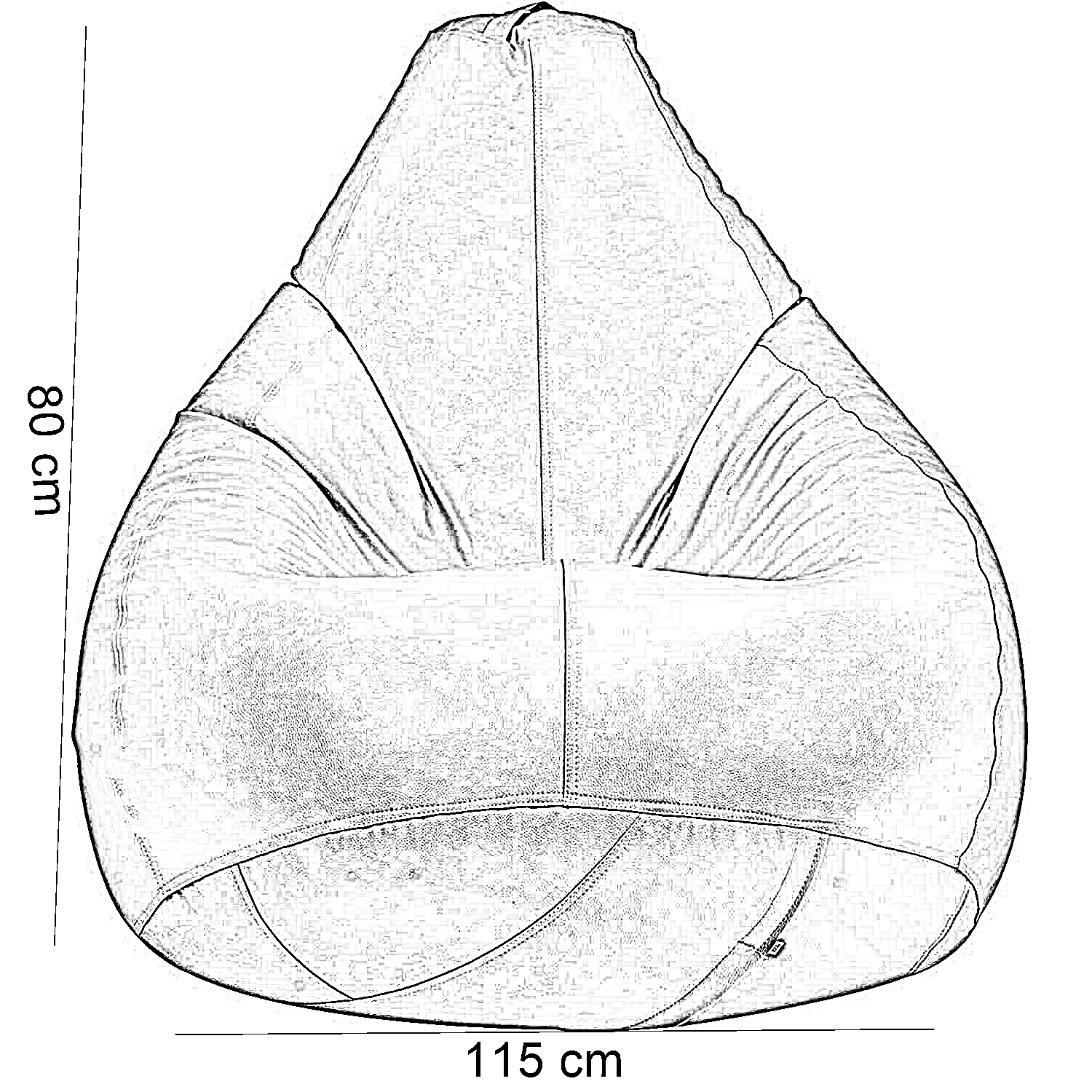 بين باج وتر برووف ، 115*80 سم - برتقالي