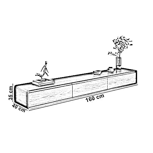 ترابيزة تليفزيون خشب كونتر، 160*40*35 سم