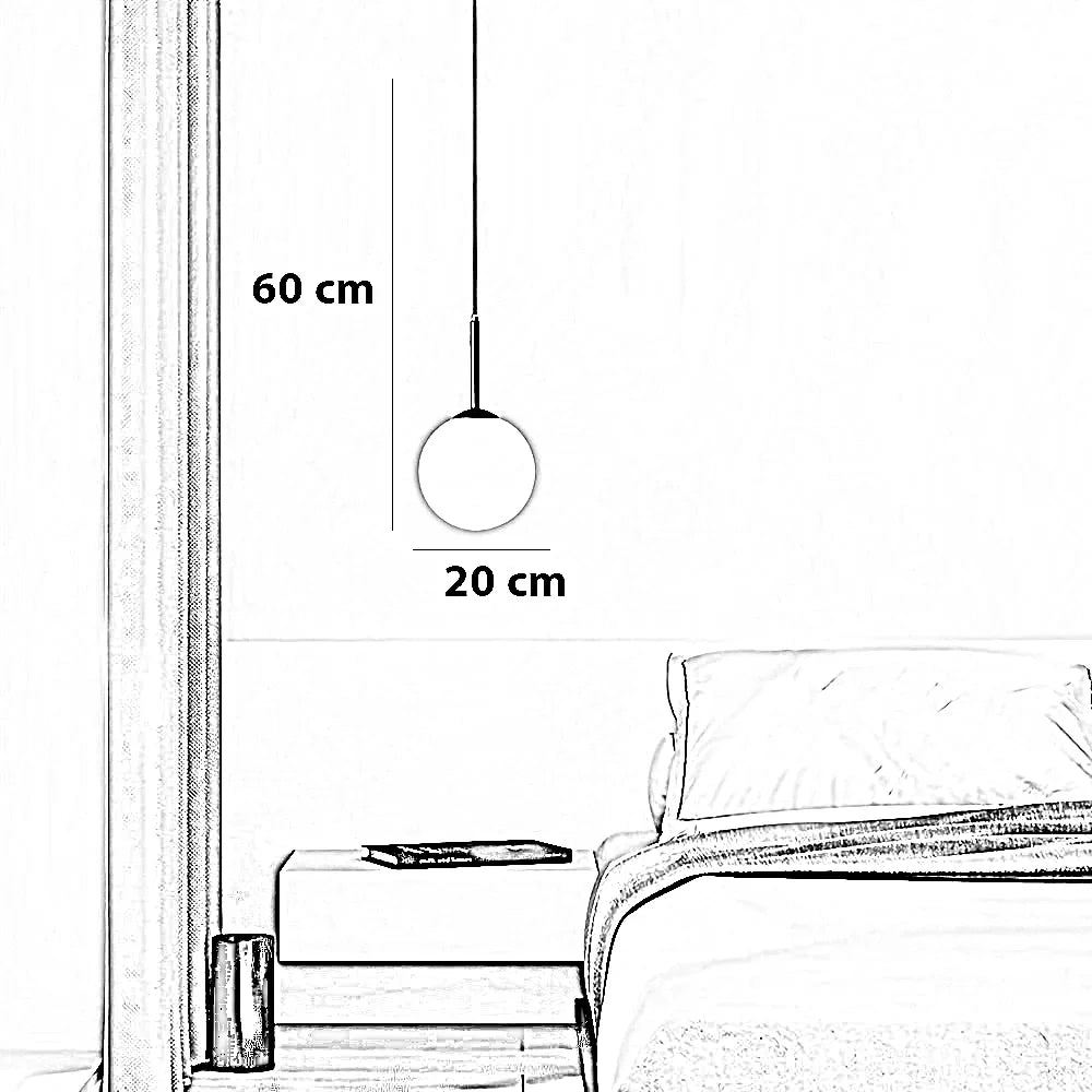 نجفة ستيل و زجاج، 20*60 سم